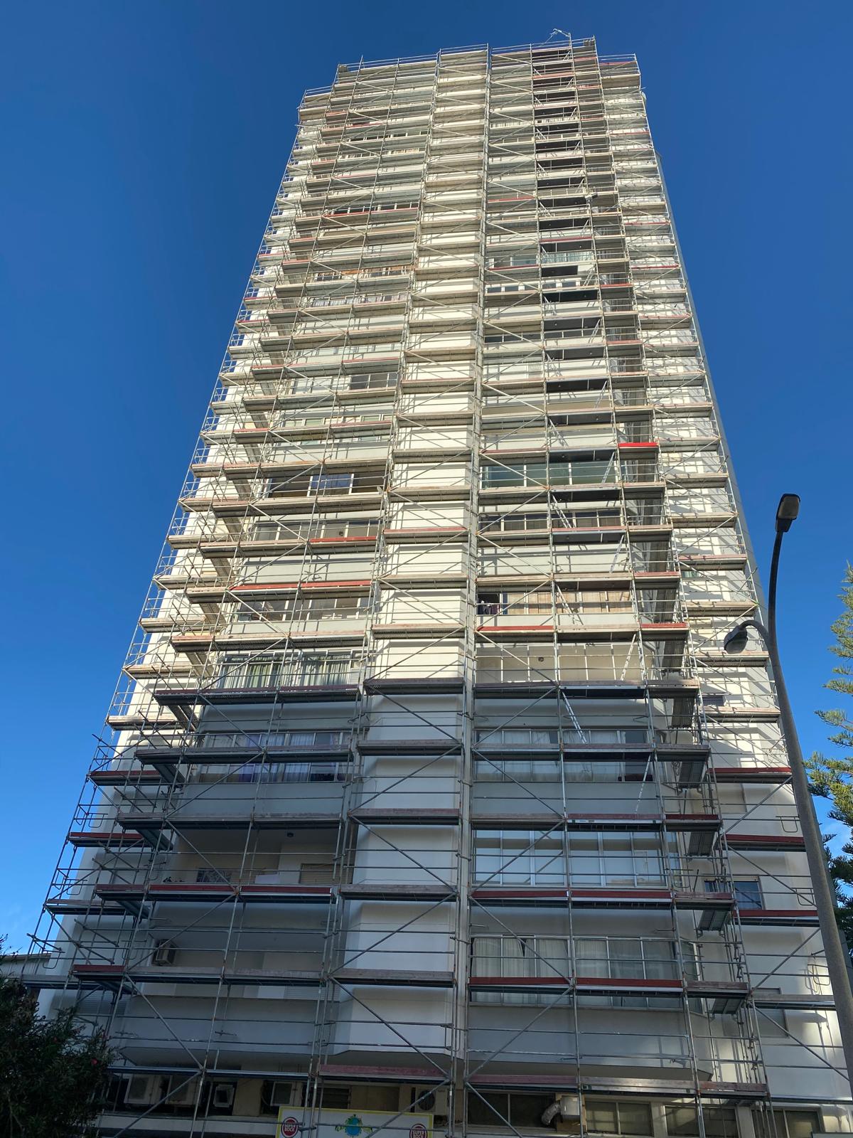 Destaque - Montagem de andaime