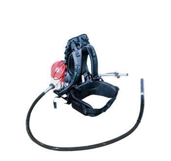 Mochila vibratória de betão portátil